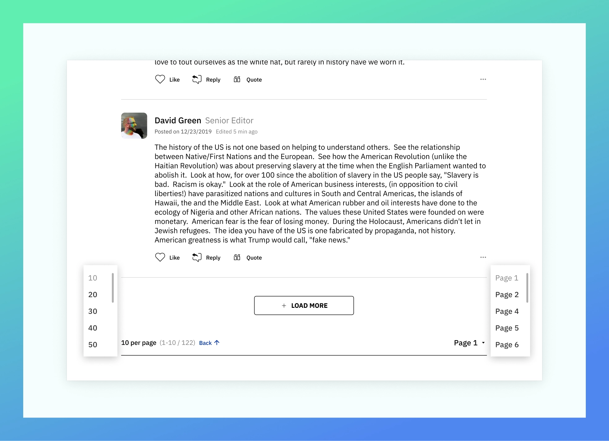 Hybrid Pagination: Community System - showcase image