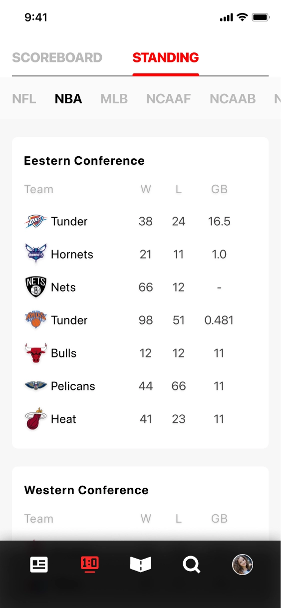 Standing page: Main Pages' Final Design Mockups - showcase image