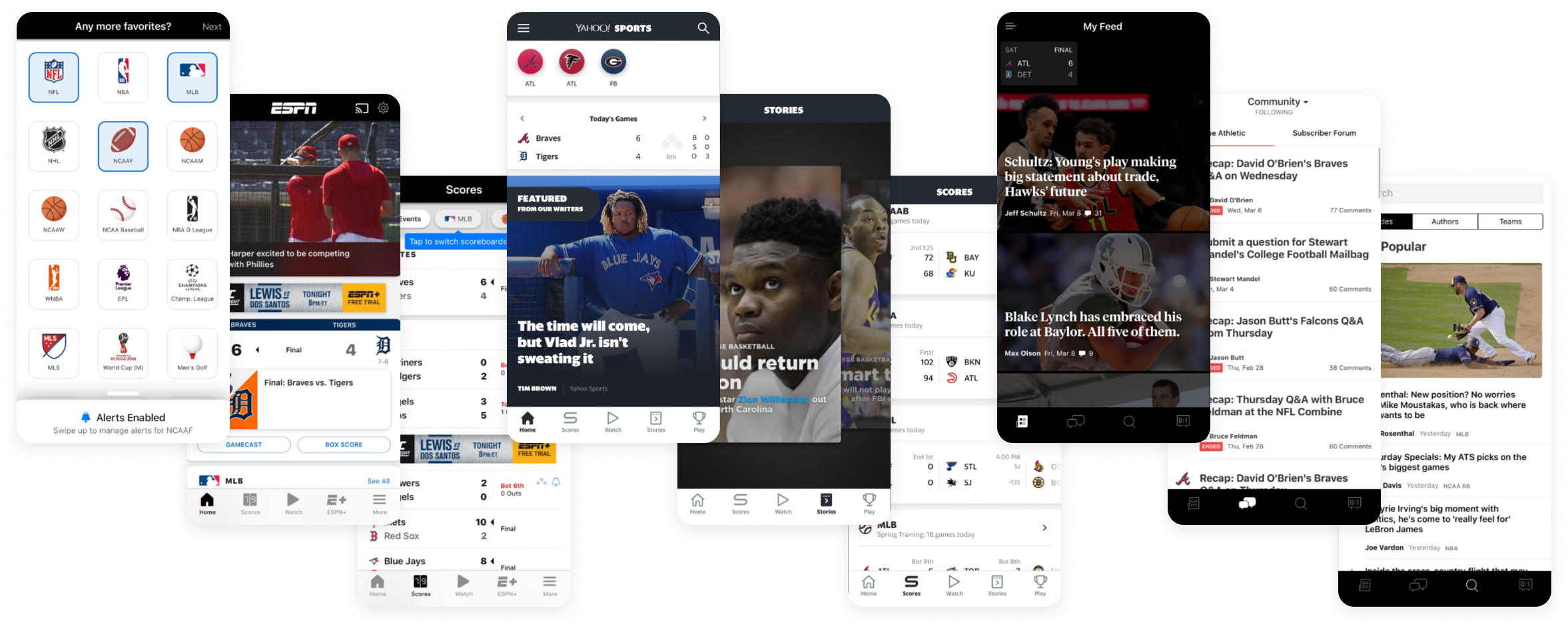 Competitors' app screenshots: UX Research - showcase image